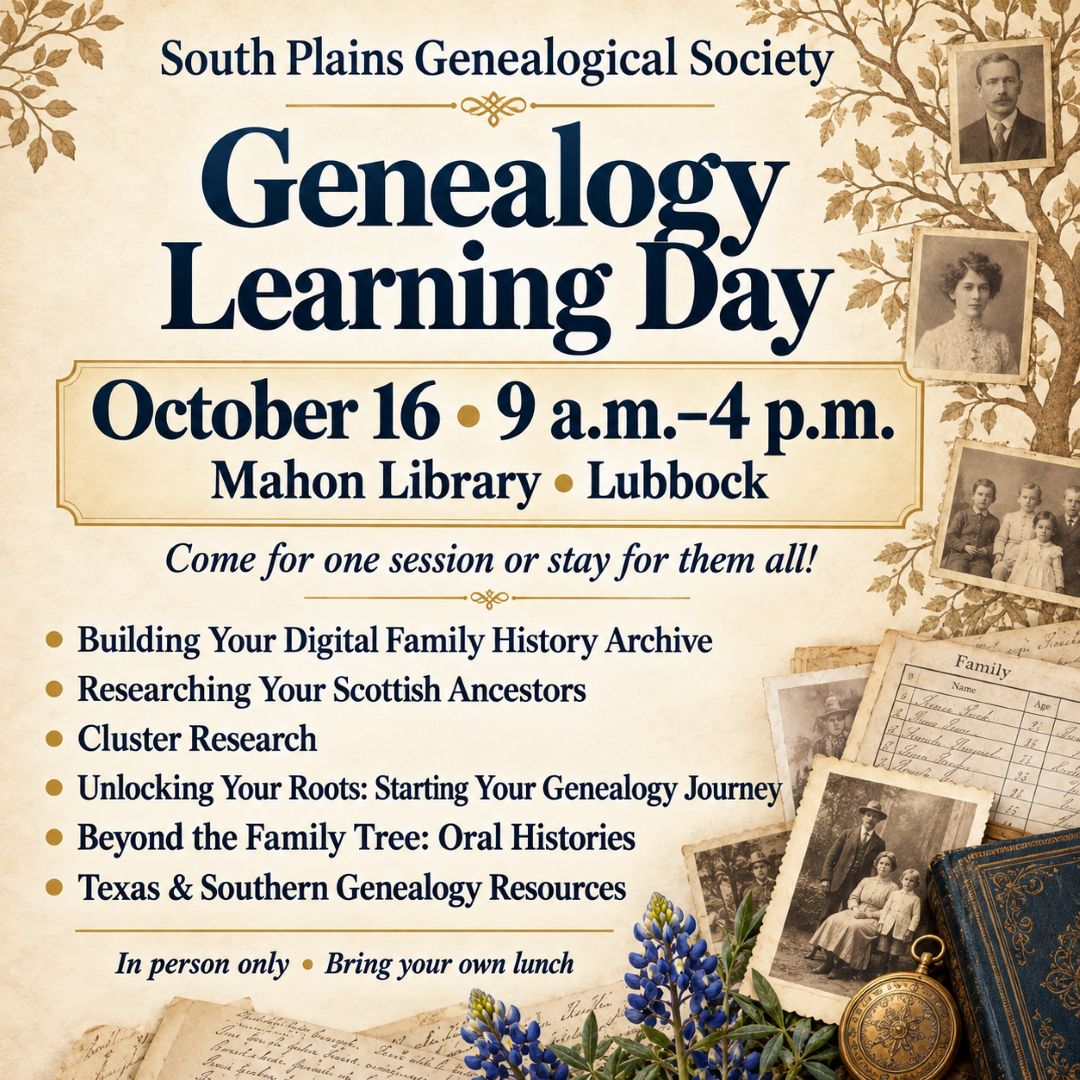 In Person CANCELED - 25th Genealogy Discovery Day